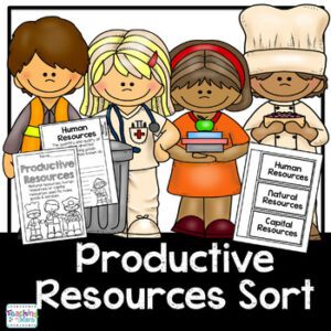 Economics:  Productive Resources Sort and flip book