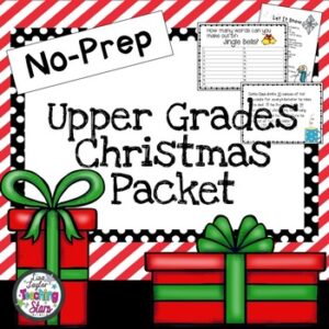 No Prep Christmas Packet: for Upper Grades
