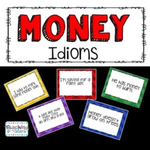 Idioms: Money Idioms Prompt Cards