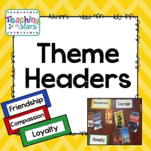Themes in Literature Headers Freebie