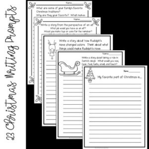 Christmas Writing Prompts and Digital Writing Prompts