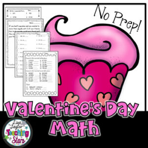 Valentine’s Day Math Worksheets No Prep