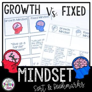 Growth Mindset Sort and Bookmarks
