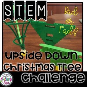 Upside Down Christmas Tree STEM Challenge