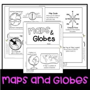 Map and Globe Flip Book