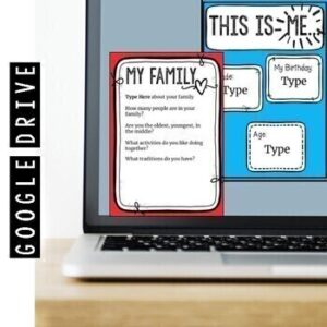 Back to School All About Me Digital Resource ~Distance Learning
