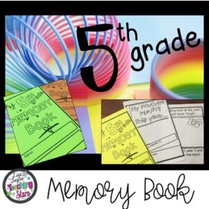 End of the Year Memory Book 5th Grade