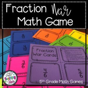 5th Grade Fraction War Math Game