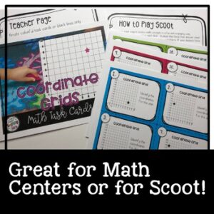 Math Task Cards/ Math Centers Coordinate Grids