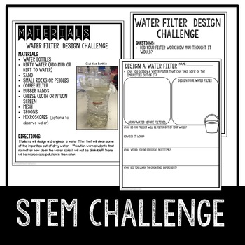 STEM The Water Princess Activities and Book Study