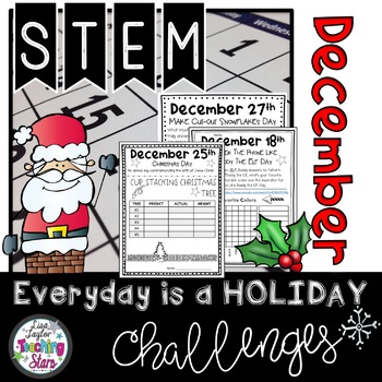 December STEM Activities Everyday is a Holiday Challenge