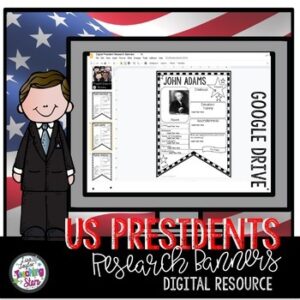Digital | US President Research Banners | Google Classroom