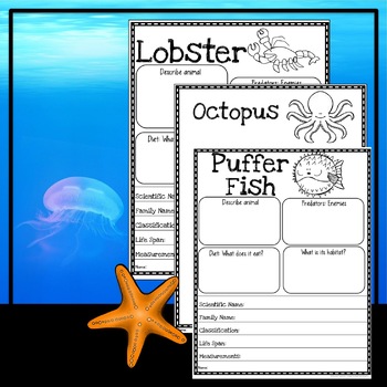 Digital | Ocean Animals Research Posters | Google Classroom - Teaching ...
