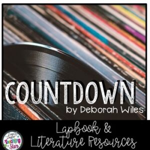Novel Lapbook to use with the book Countdown