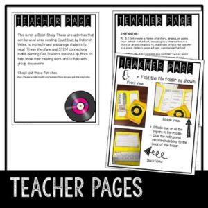 Novel Lapbook to use with the book Countdown