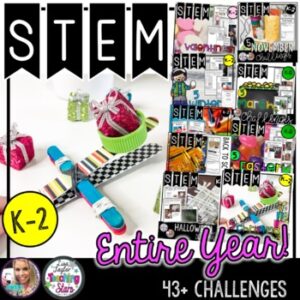 STEM Challenges For the Entire Year Bundle K-2 includes Christmas STEM