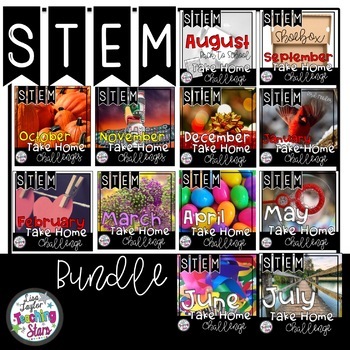 Entire Year of Take Home STEM Challenges | Family STEM Activities