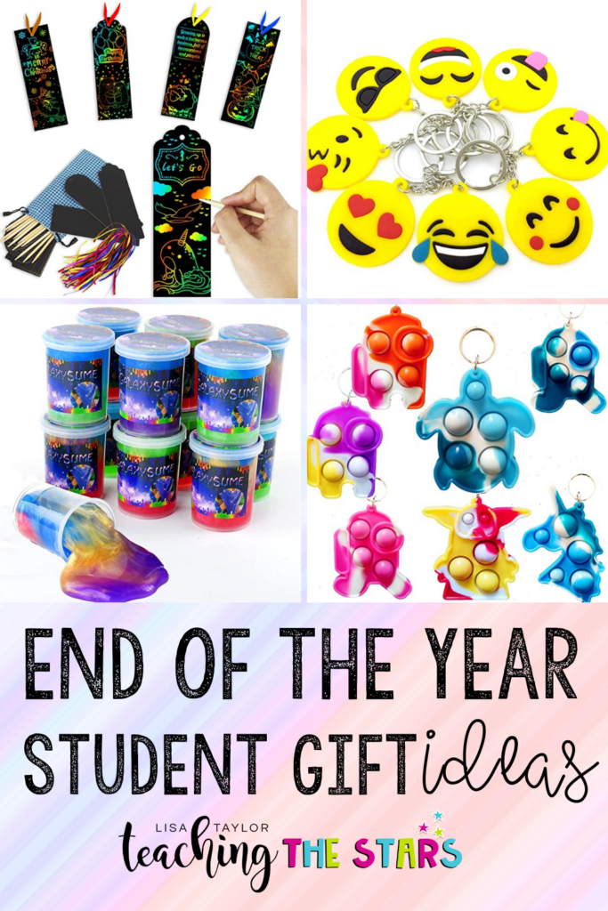 end of the year student gift ideas pin image
