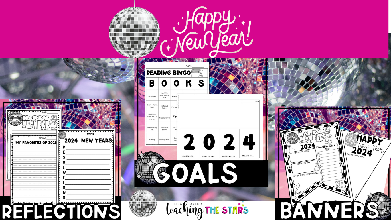 New Years Goals and Reflection Worksheets